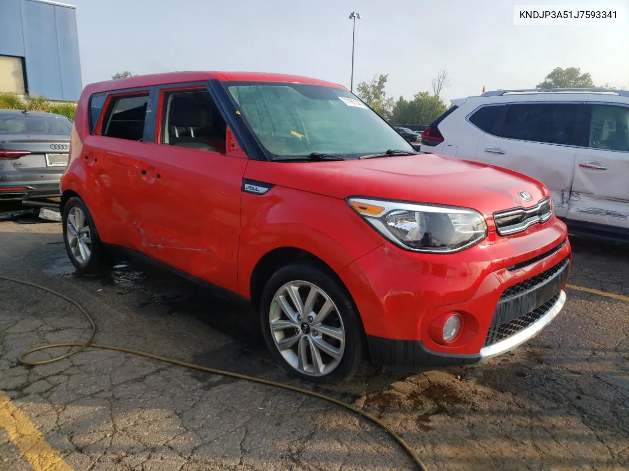 2018 Kia Soul + VIN: KNDJP3A51J7593341 Lot: 71191144