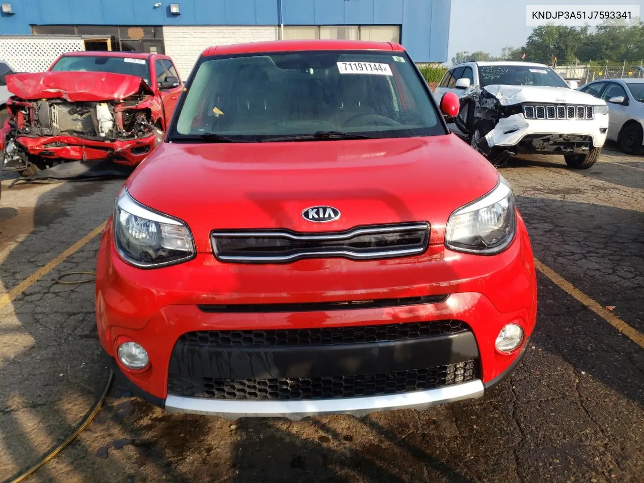 2018 Kia Soul + VIN: KNDJP3A51J7593341 Lot: 71191144