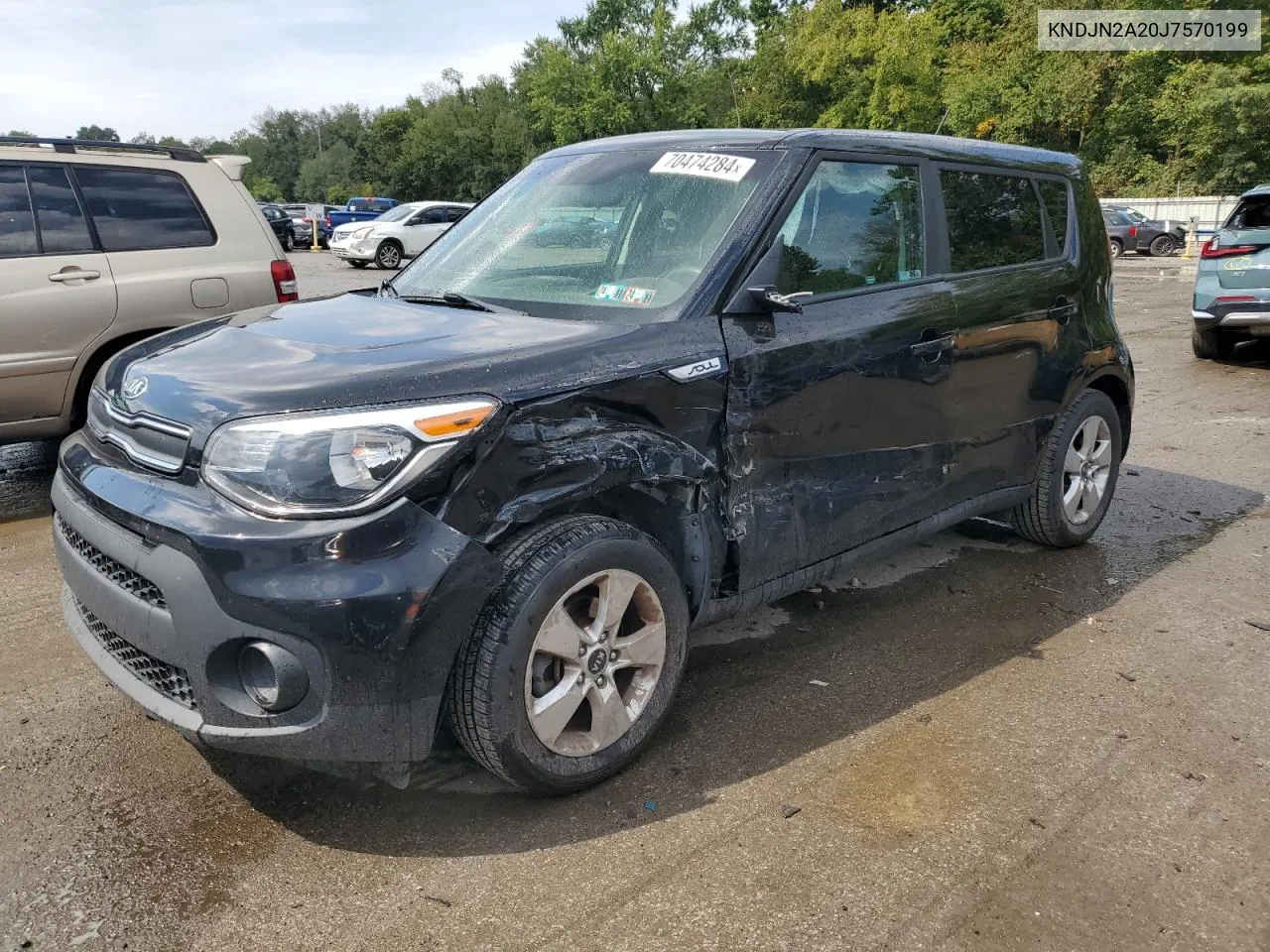 2018 Kia Soul VIN: KNDJN2A20J7570199 Lot: 71382364