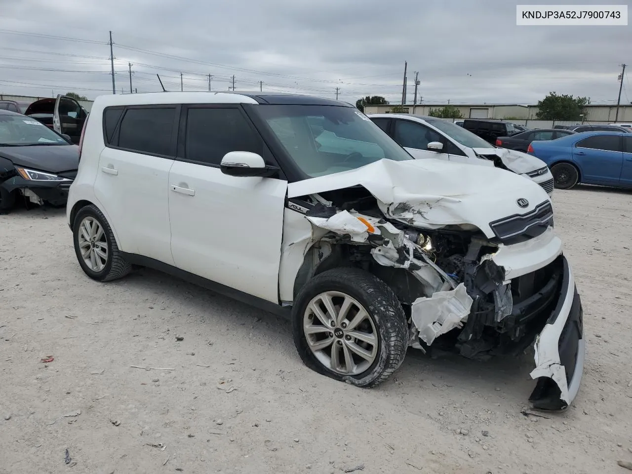 2018 Kia Soul + VIN: KNDJP3A52J7900743 Lot: 71428744