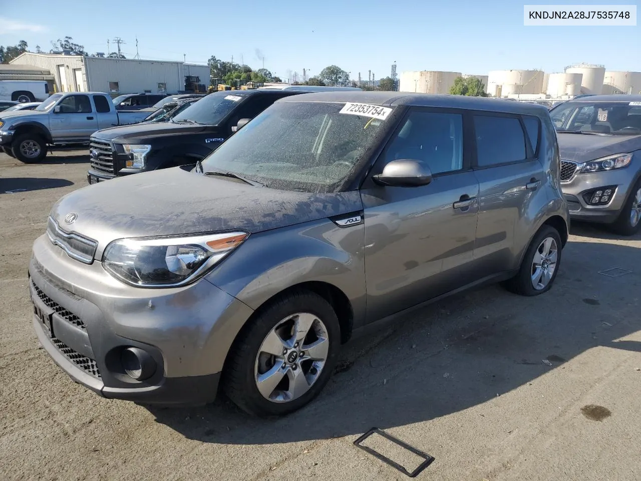 2018 Kia Soul VIN: KNDJN2A28J7535748 Lot: 72353754