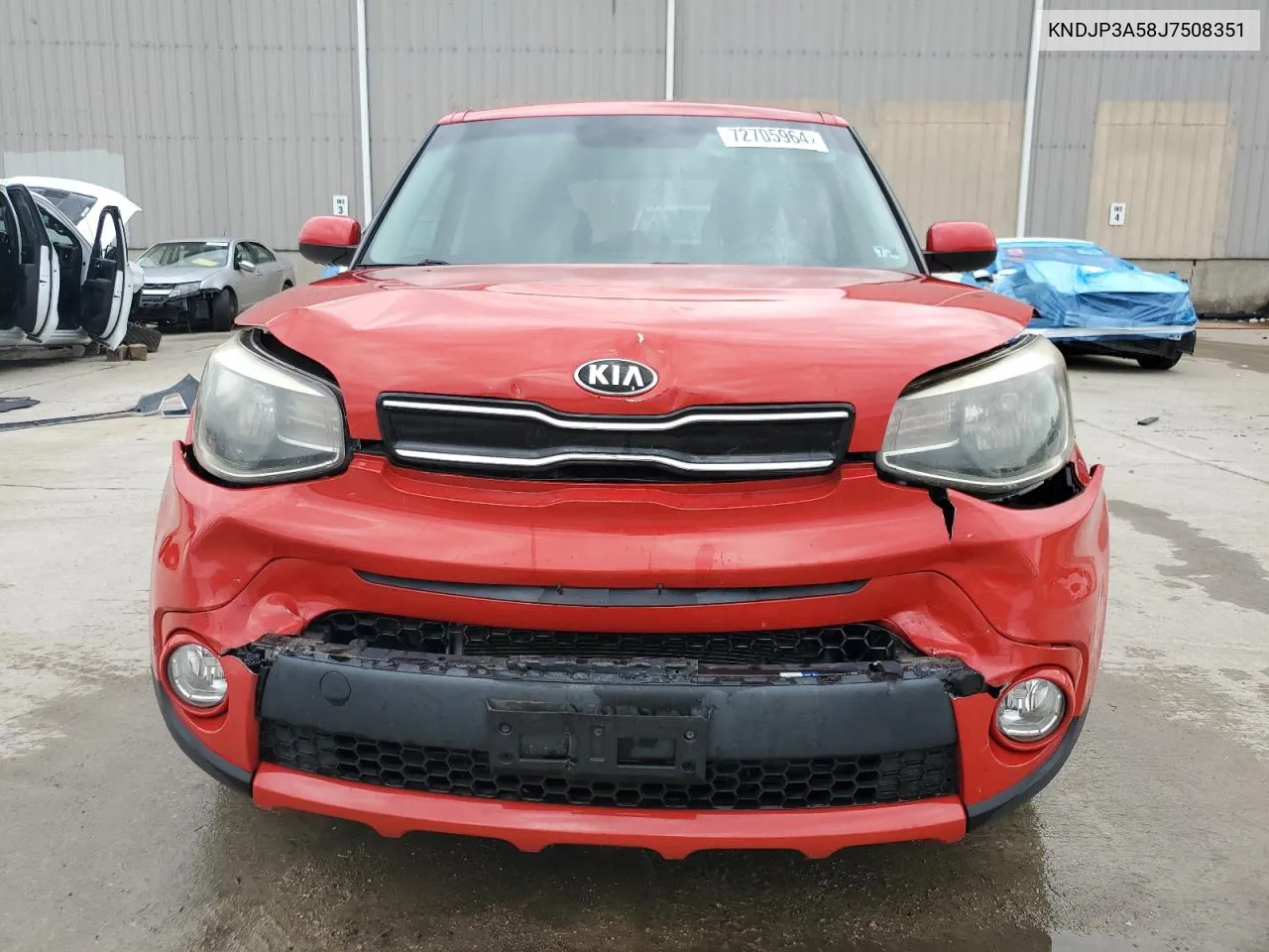 2018 Kia Soul + VIN: KNDJP3A58J7508351 Lot: 72705964