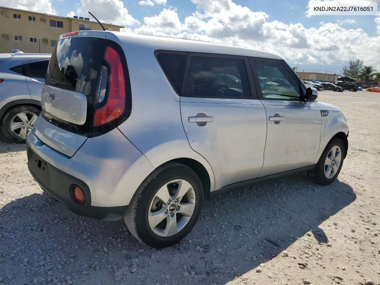 2018 Kia Soul VIN: KNDJN2A22J7616051 Lot: 72924084