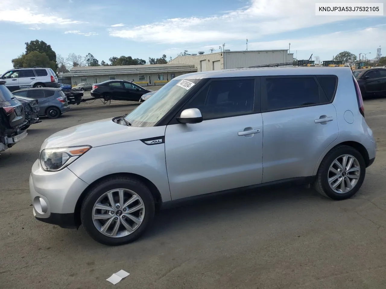 2018 Kia Soul + VIN: KNDJP3A53J7532105 Lot: 74079584