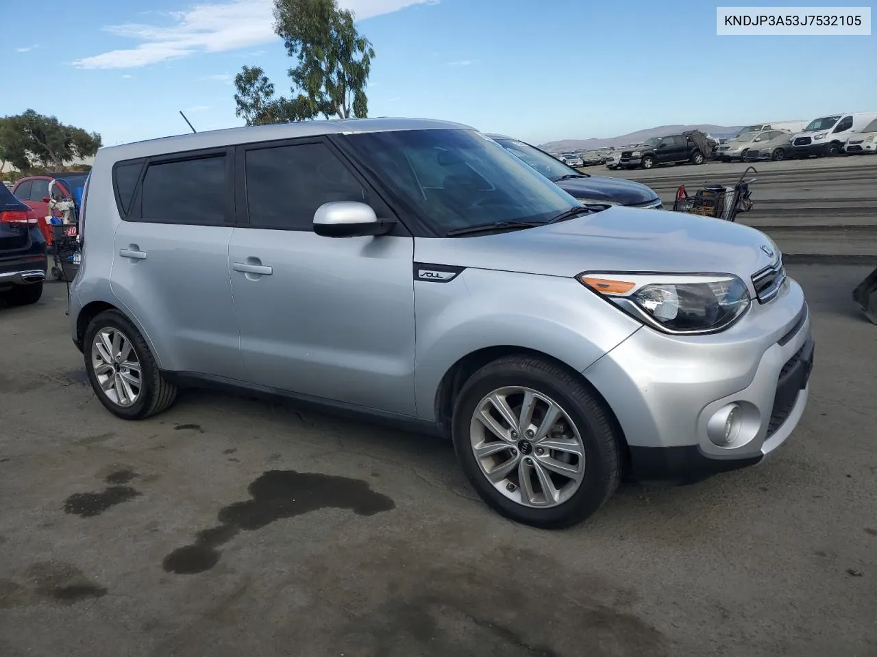 2018 Kia Soul + VIN: KNDJP3A53J7532105 Lot: 74079584