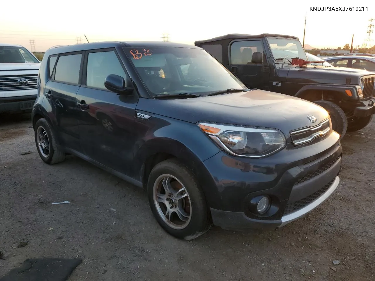 2018 Kia Soul + VIN: KNDJP3A5XJ7619211 Lot: 74284094