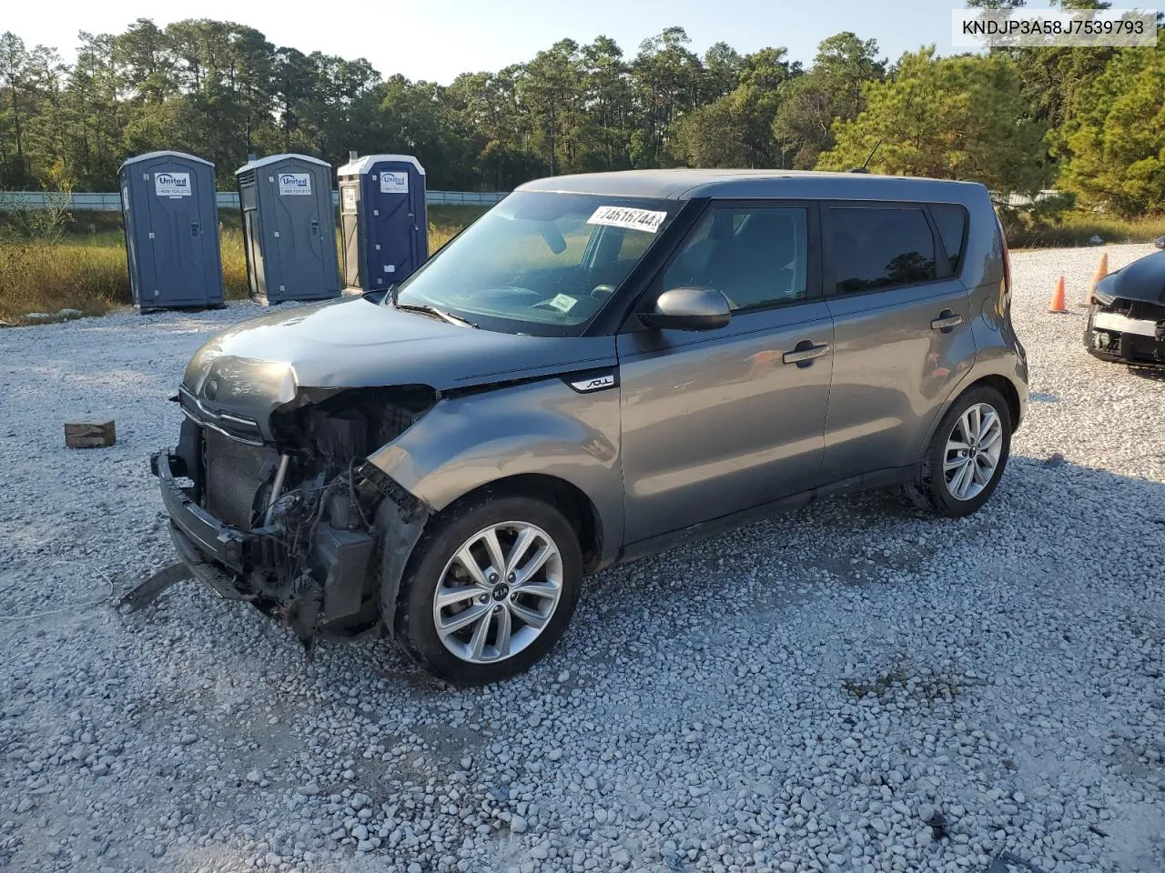 2018 Kia Soul + VIN: KNDJP3A58J7539793 Lot: 74616744