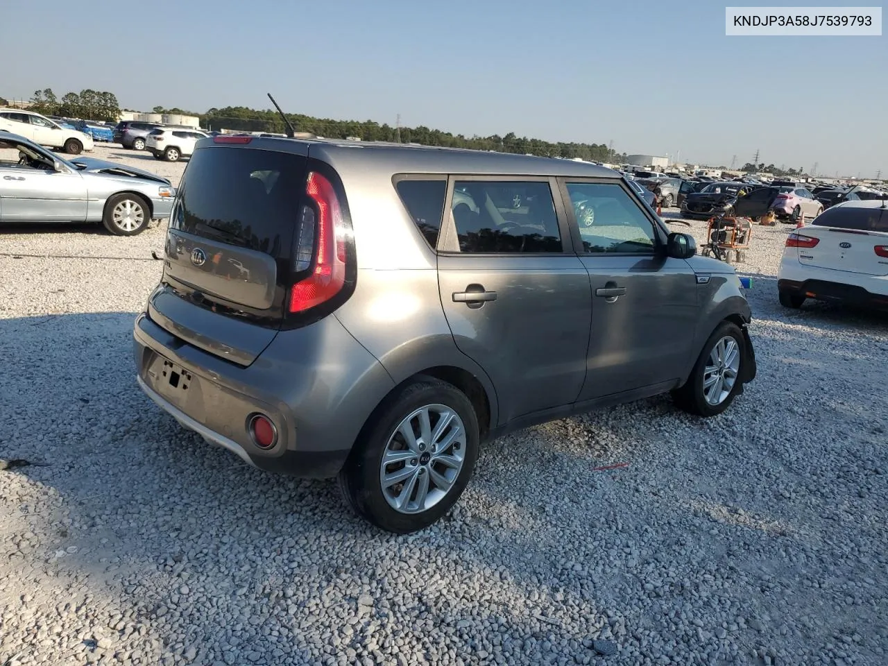 2018 Kia Soul + VIN: KNDJP3A58J7539793 Lot: 74616744