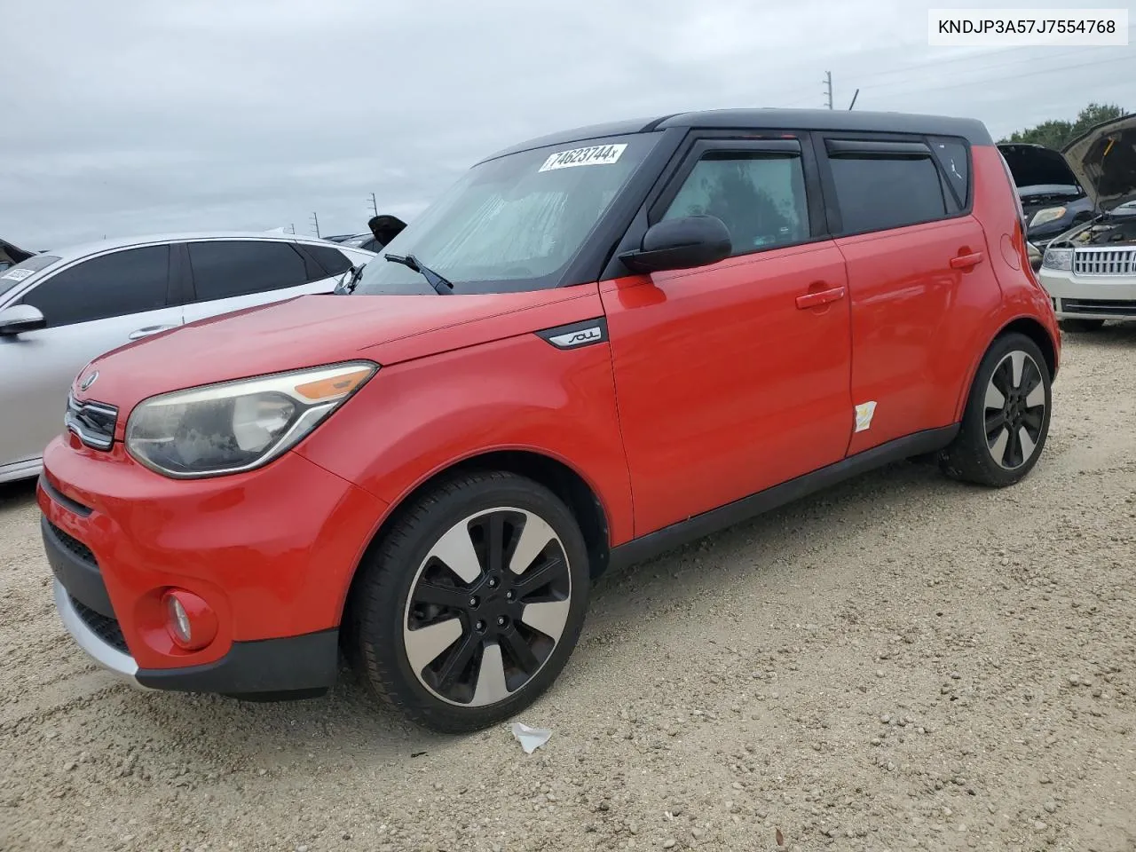 2018 Kia Soul + VIN: KNDJP3A57J7554768 Lot: 74623744