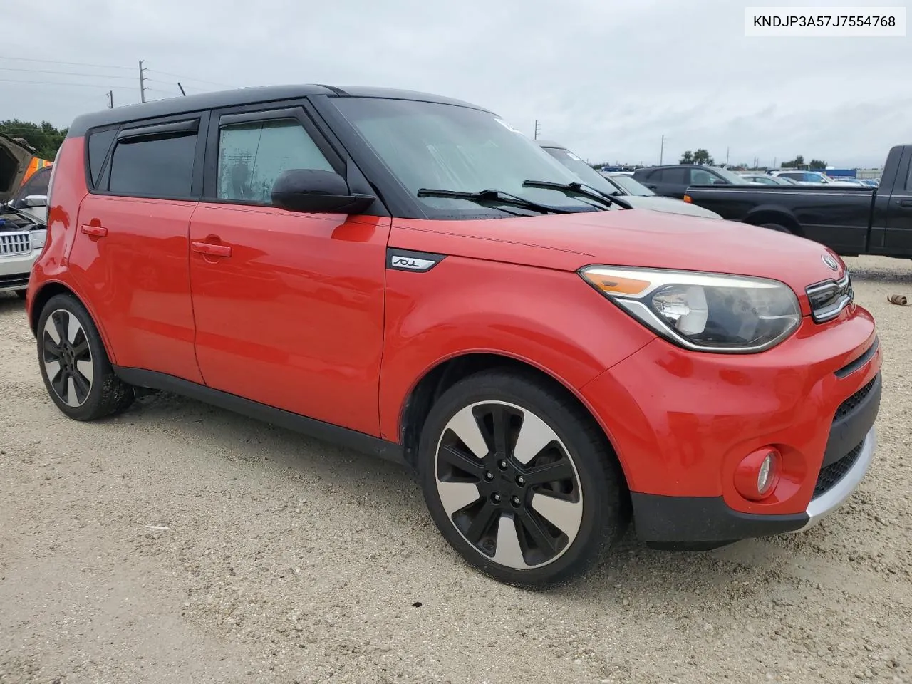 2018 Kia Soul + VIN: KNDJP3A57J7554768 Lot: 74623744