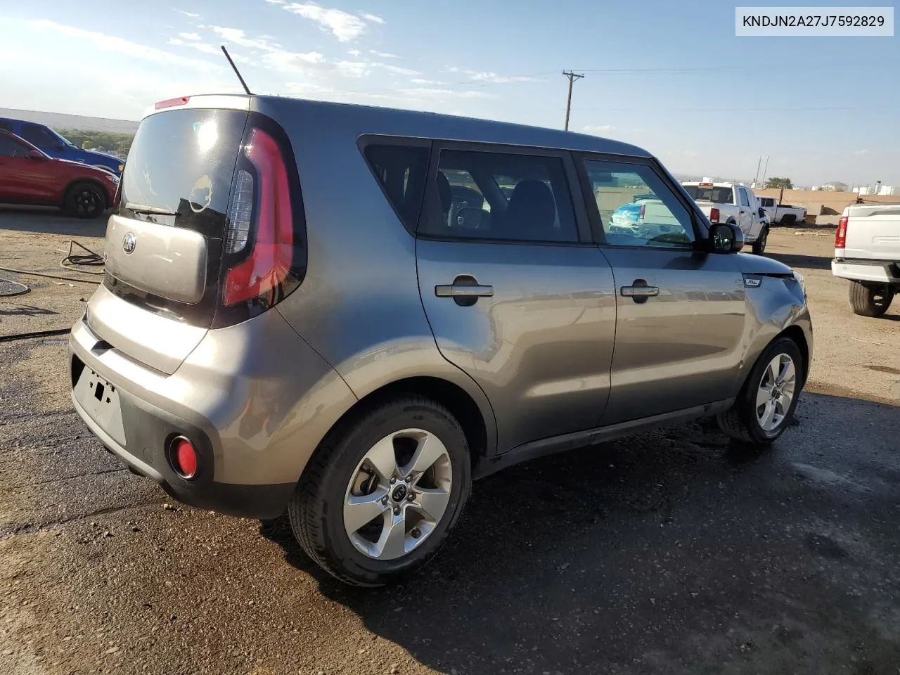 2018 Kia Soul VIN: KNDJN2A27J7592829 Lot: 74932304