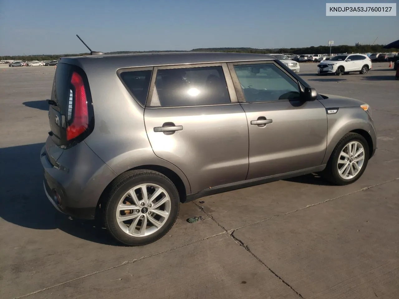 2018 Kia Soul + VIN: KNDJP3A53J7600127 Lot: 75264704