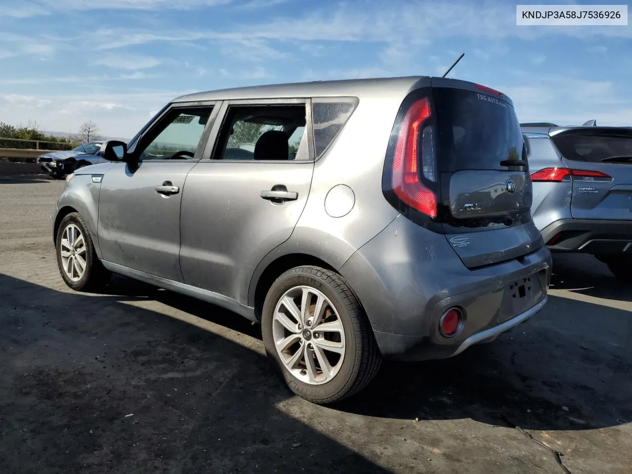 2018 Kia Soul + VIN: KNDJP3A58J7536926 Lot: 75507594