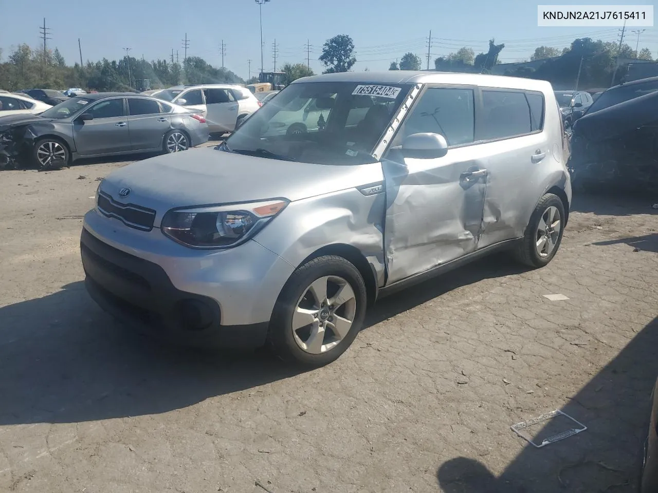 2018 Kia Soul VIN: KNDJN2A21J7615411 Lot: 75515404