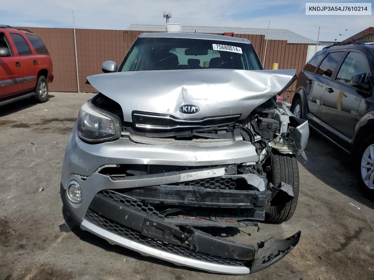 2018 Kia Soul + VIN: KNDJP3A54J7610214 Lot: 75680014