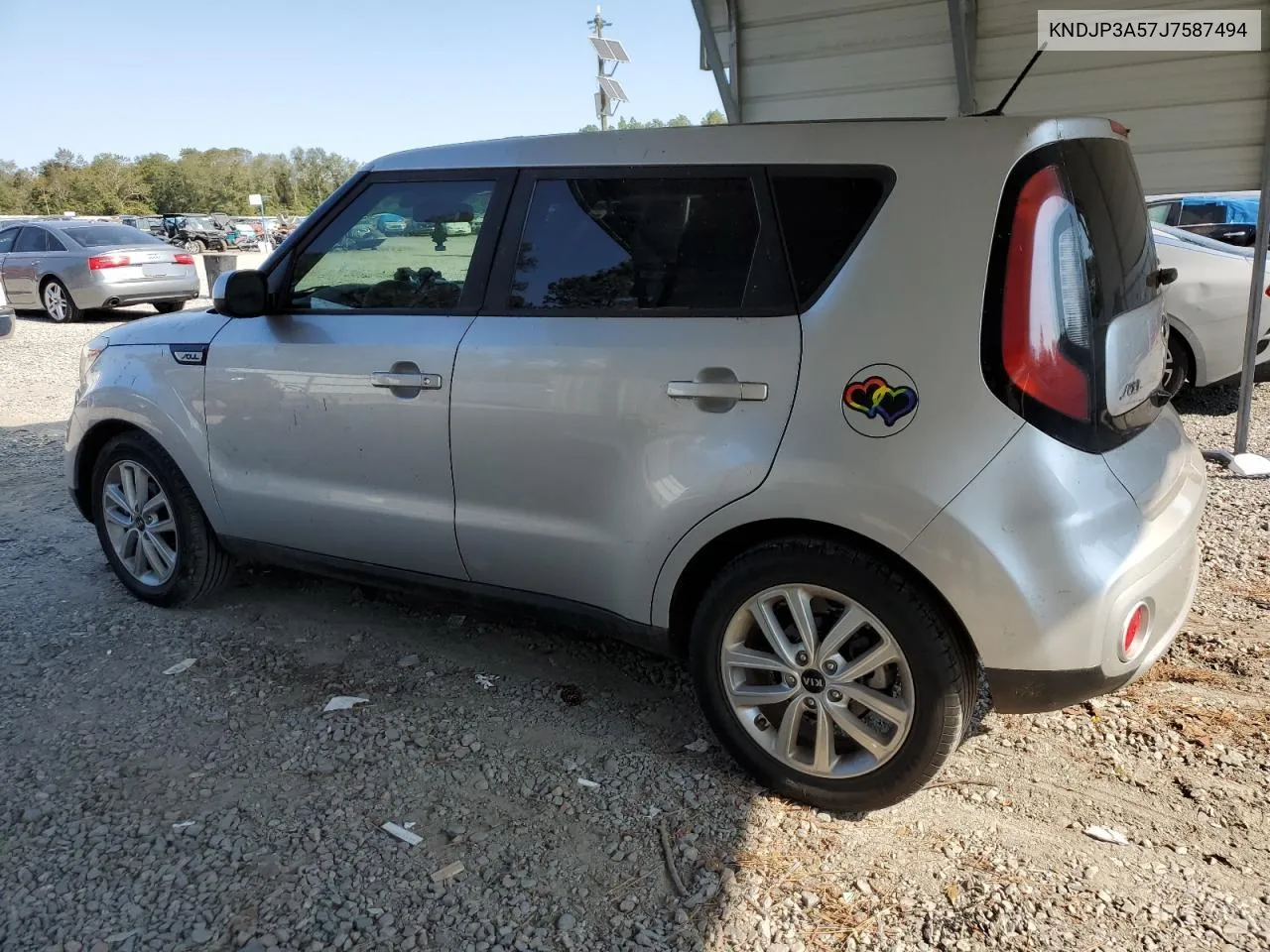 2018 Kia Soul + VIN: KNDJP3A57J7587494 Lot: 76306734