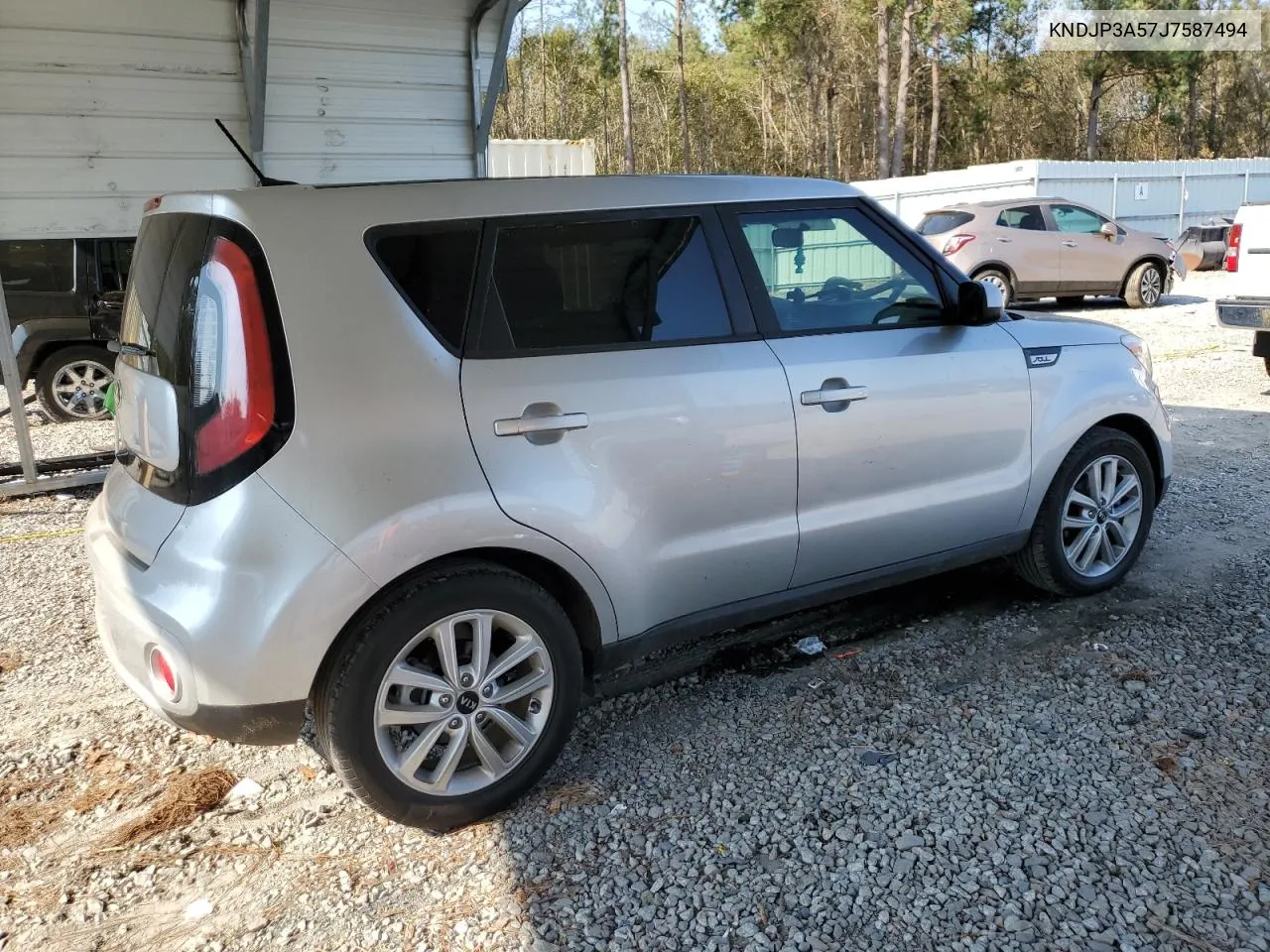 2018 Kia Soul + VIN: KNDJP3A57J7587494 Lot: 76306734