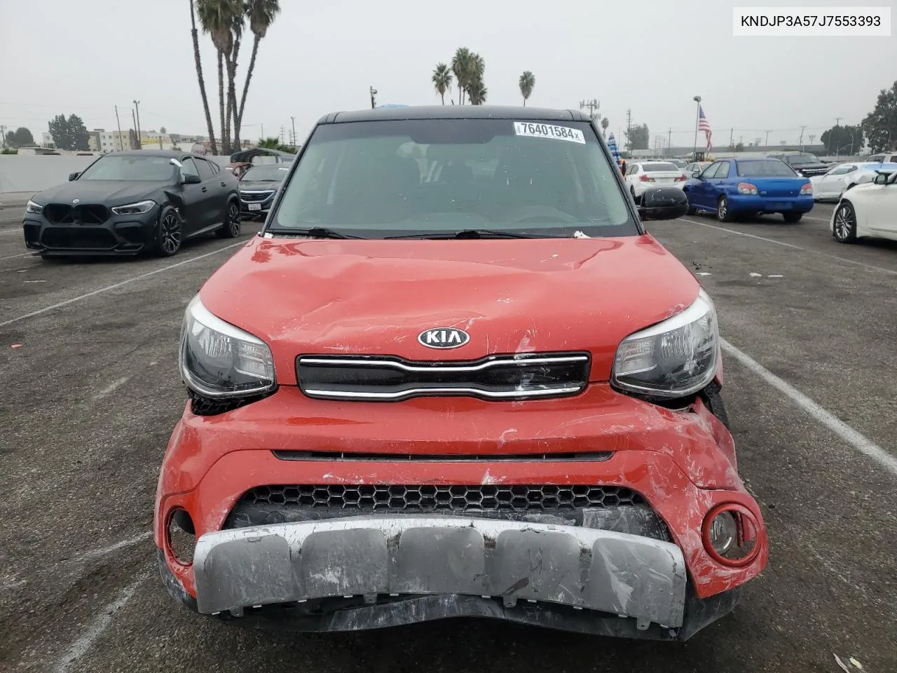 2018 Kia Soul + VIN: KNDJP3A57J7553393 Lot: 76401584