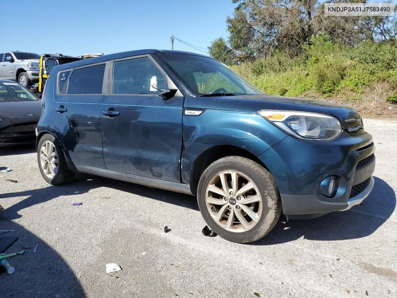 2018 Kia Soul + VIN: KNDJP3A51J7583490 Lot: 76477314