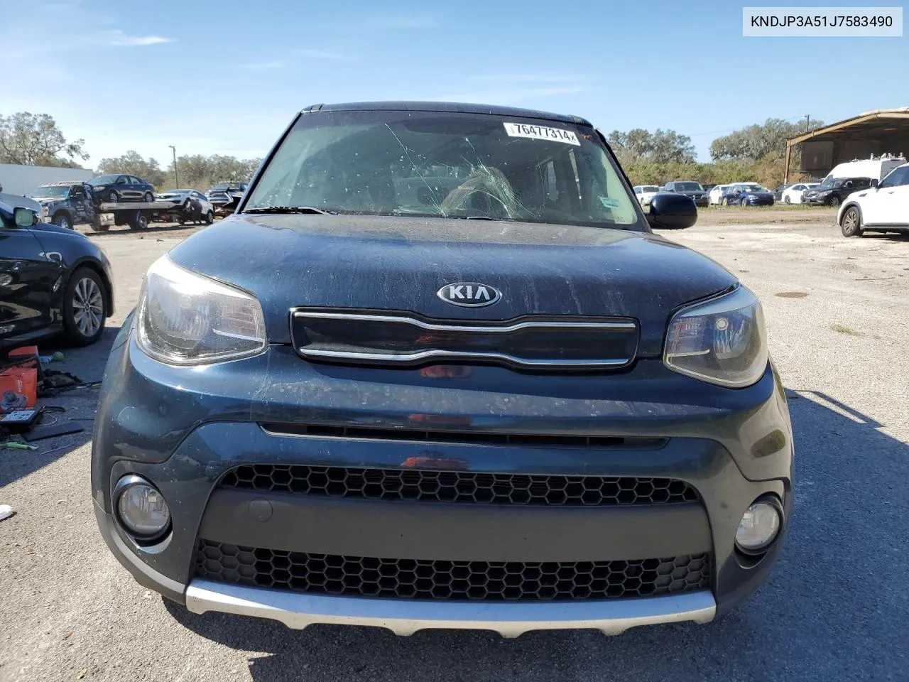 2018 Kia Soul + VIN: KNDJP3A51J7583490 Lot: 76477314