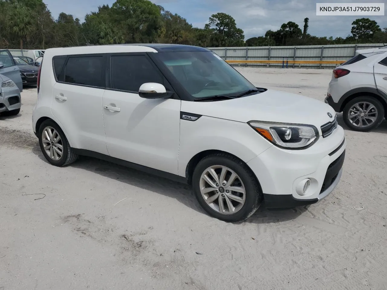 2018 Kia Soul + VIN: KNDJP3A51J7903729 Lot: 76503524