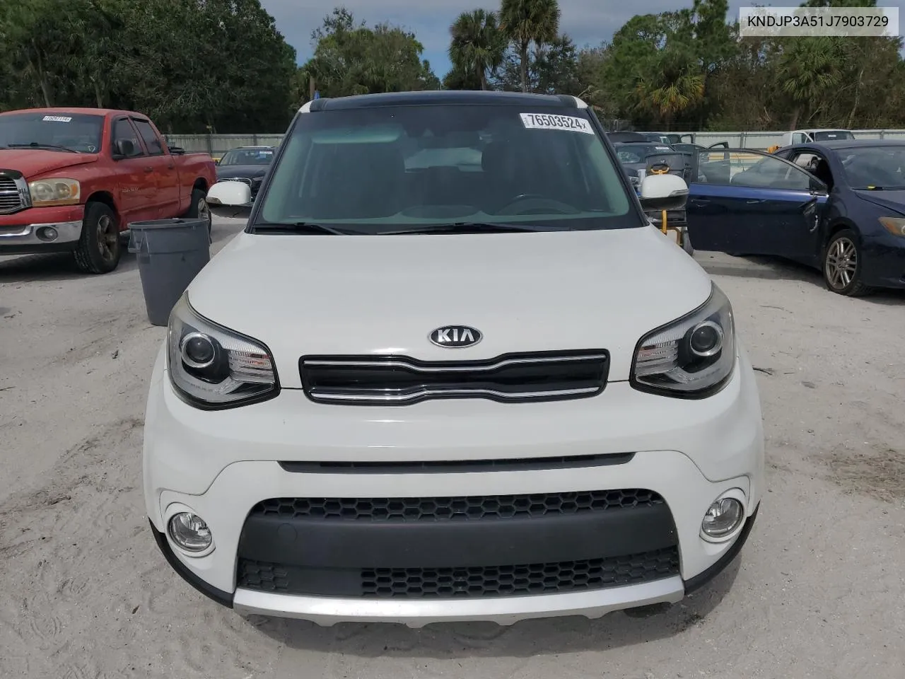 2018 Kia Soul + VIN: KNDJP3A51J7903729 Lot: 76503524