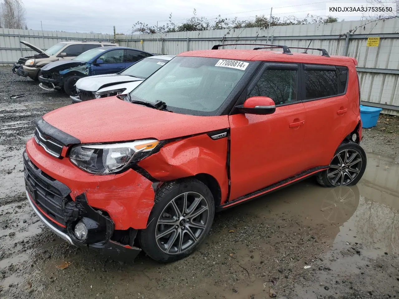 2018 Kia Soul ! VIN: KNDJX3AA3J7535650 Lot: 77008814