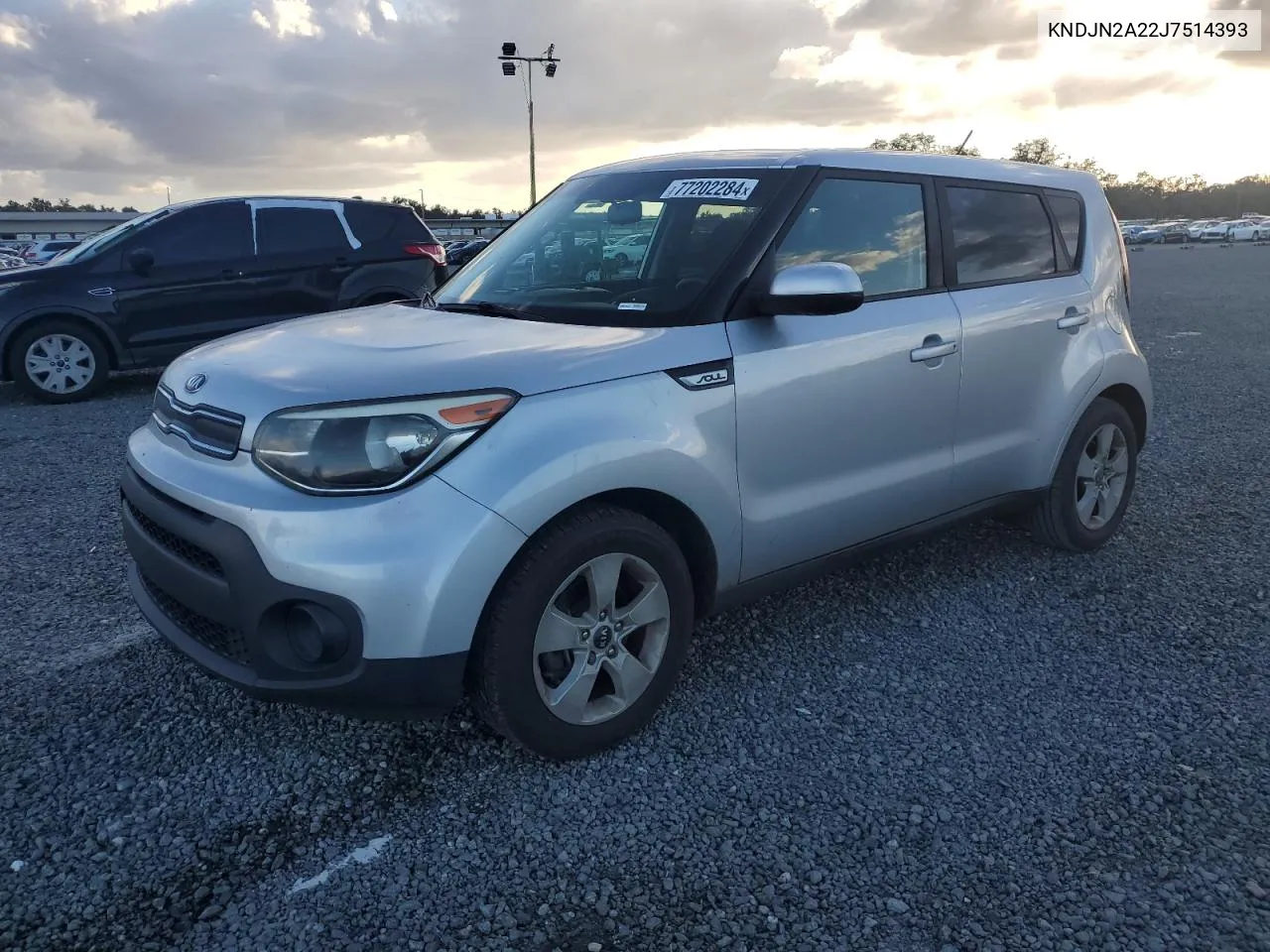 2018 Kia Soul VIN: KNDJN2A22J7514393 Lot: 77202284