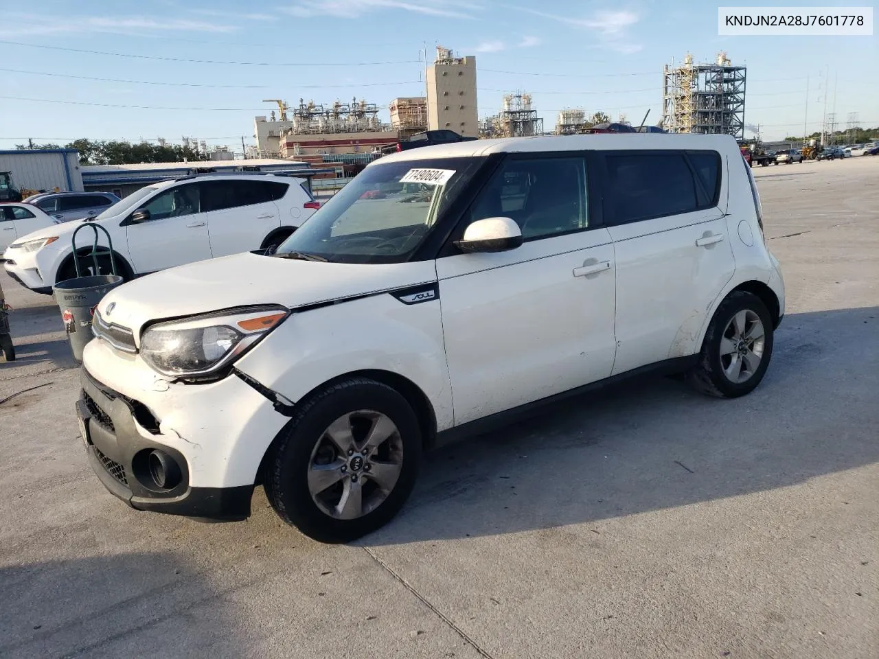 2018 Kia Soul VIN: KNDJN2A28J7601778 Lot: 77490604