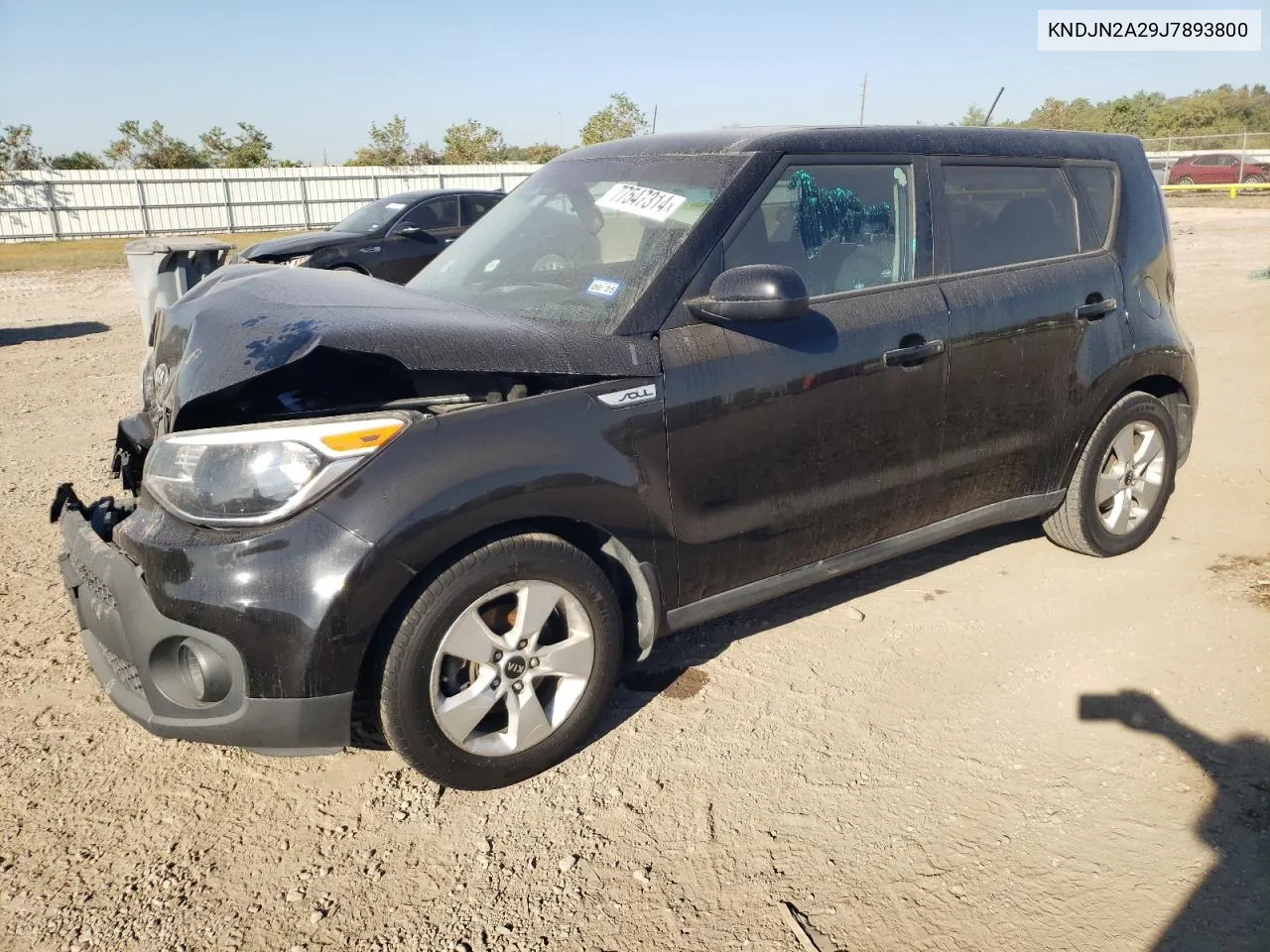 2018 Kia Soul VIN: KNDJN2A29J7893800 Lot: 77547314