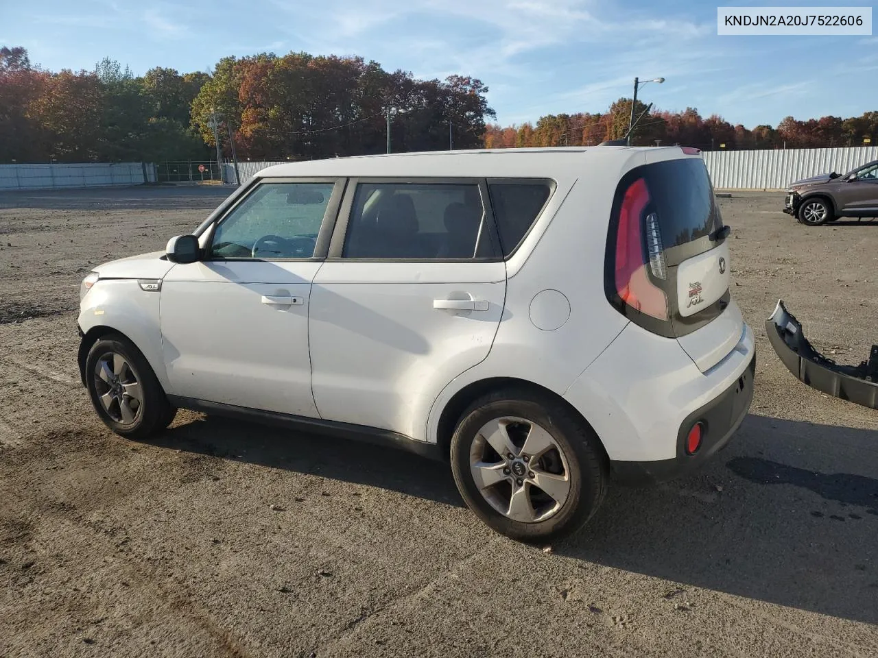 2018 Kia Soul VIN: KNDJN2A20J7522606 Lot: 77804384