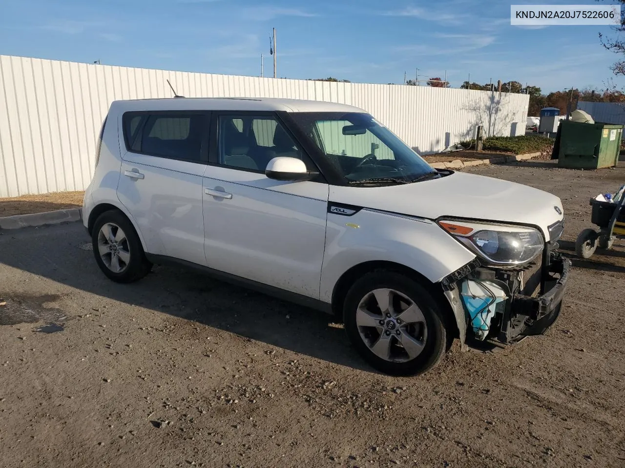 2018 Kia Soul VIN: KNDJN2A20J7522606 Lot: 77804384