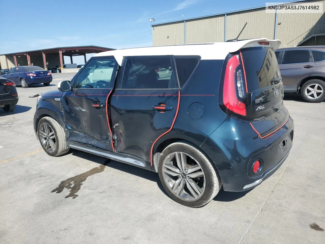 2018 Kia Soul + VIN: KNDJP3A53J7614982 Lot: 77958344