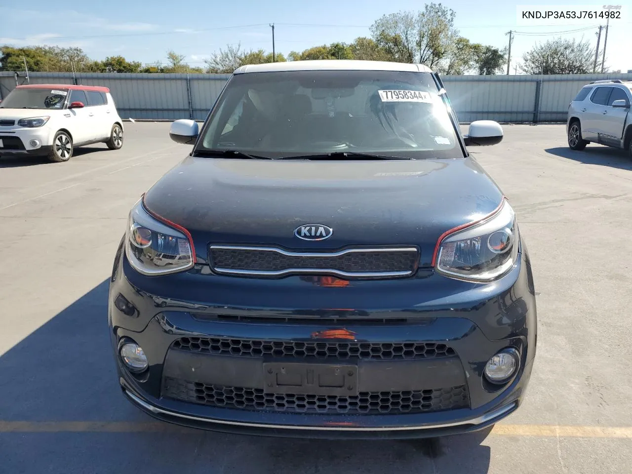 2018 Kia Soul + VIN: KNDJP3A53J7614982 Lot: 77958344