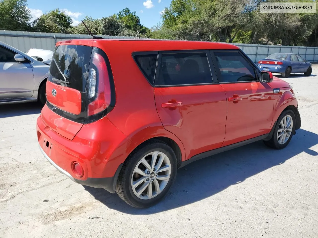 2018 Kia Soul + VIN: KNDJP3A5XJ7589871 Lot: 77962804