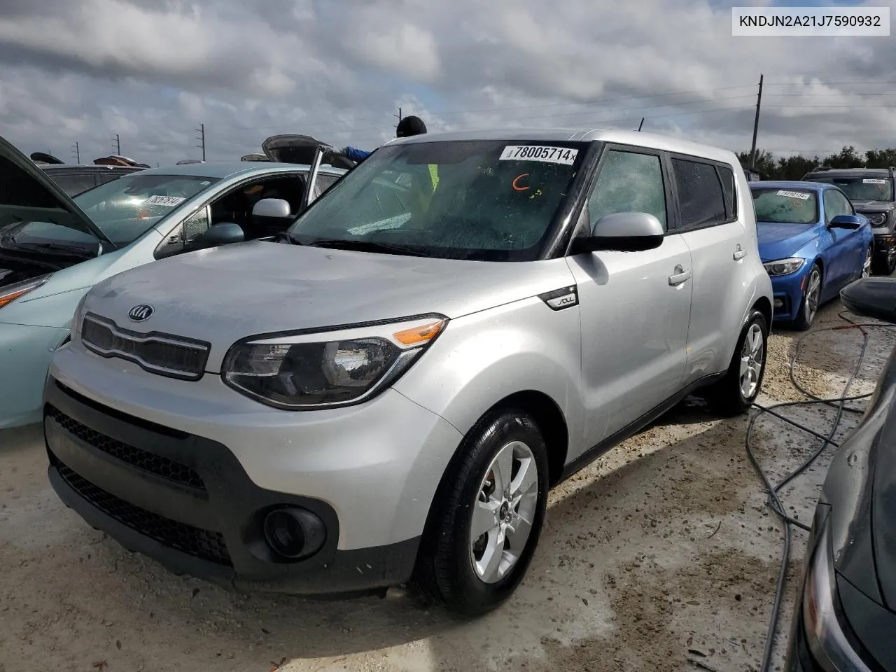 2018 Kia Soul VIN: KNDJN2A21J7590932 Lot: 78005714