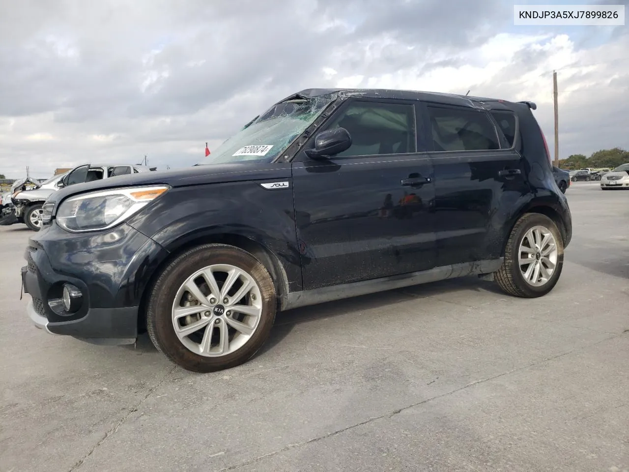 2018 Kia Soul + VIN: KNDJP3A5XJ7899826 Lot: 78290874