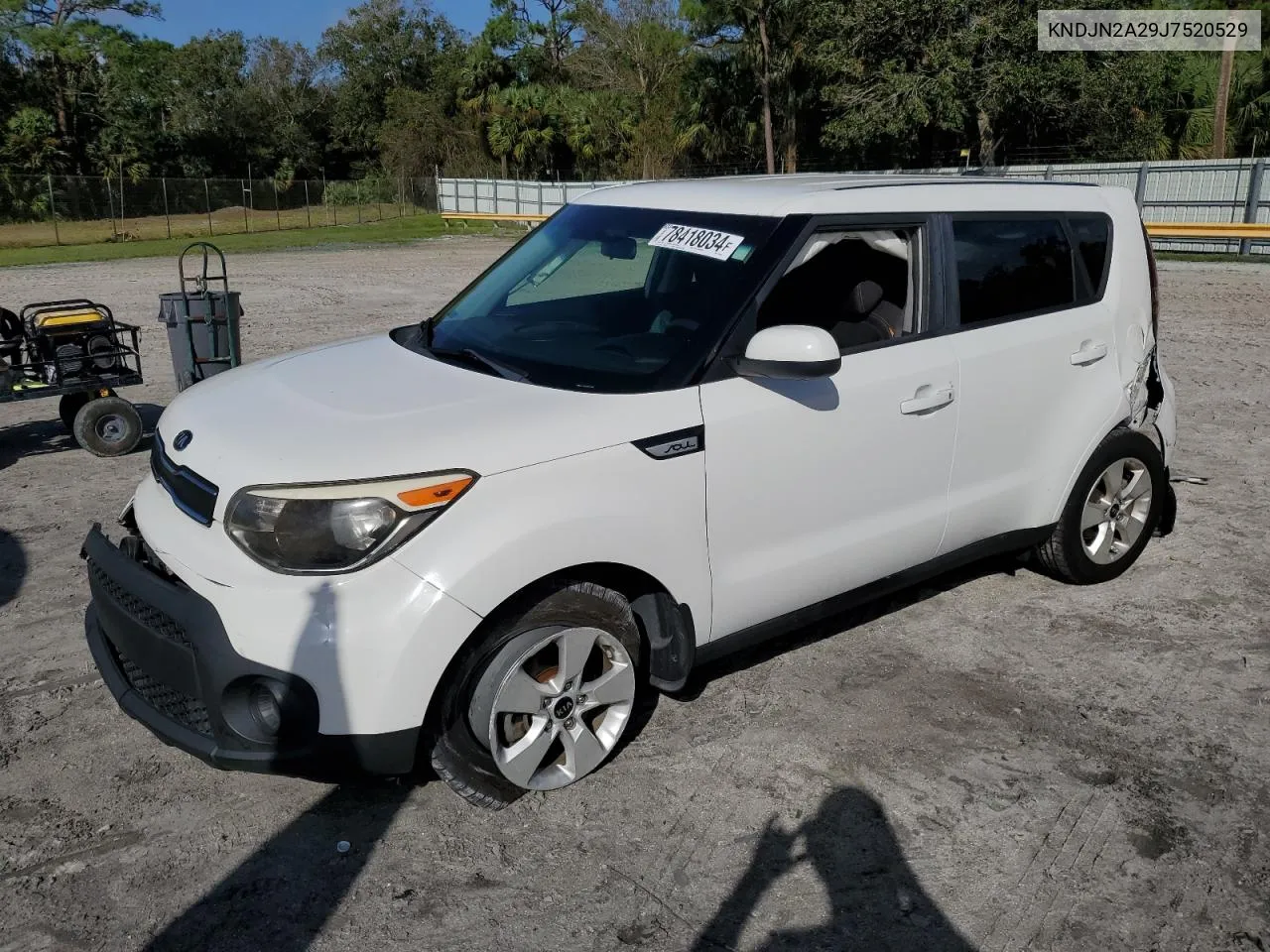 2018 Kia Soul VIN: KNDJN2A29J7520529 Lot: 78418034