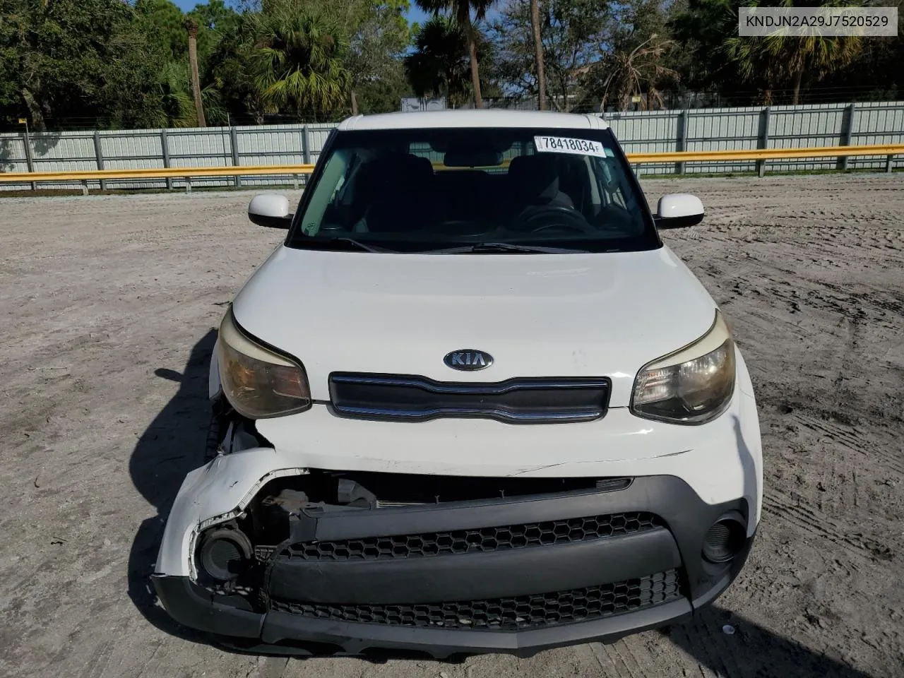 2018 Kia Soul VIN: KNDJN2A29J7520529 Lot: 78418034