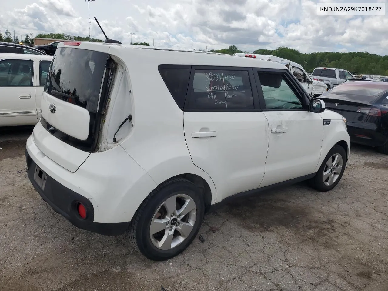 2019 Kia Soul VIN: KNDJN2A29K7018427 Lot: 52382664