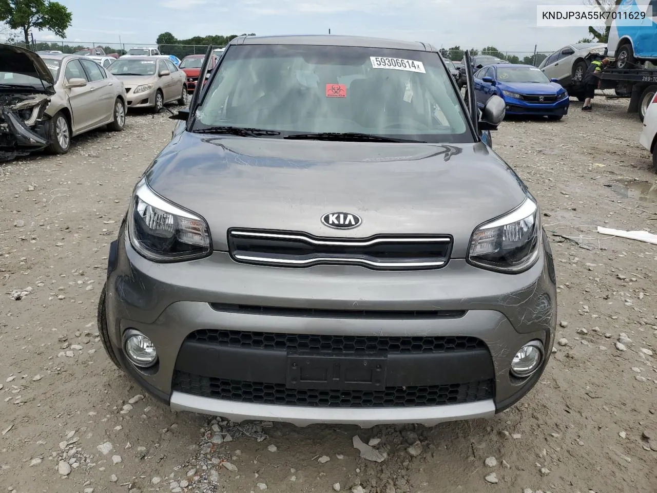 2019 Kia Soul + VIN: KNDJP3A55K7011629 Lot: 59306614