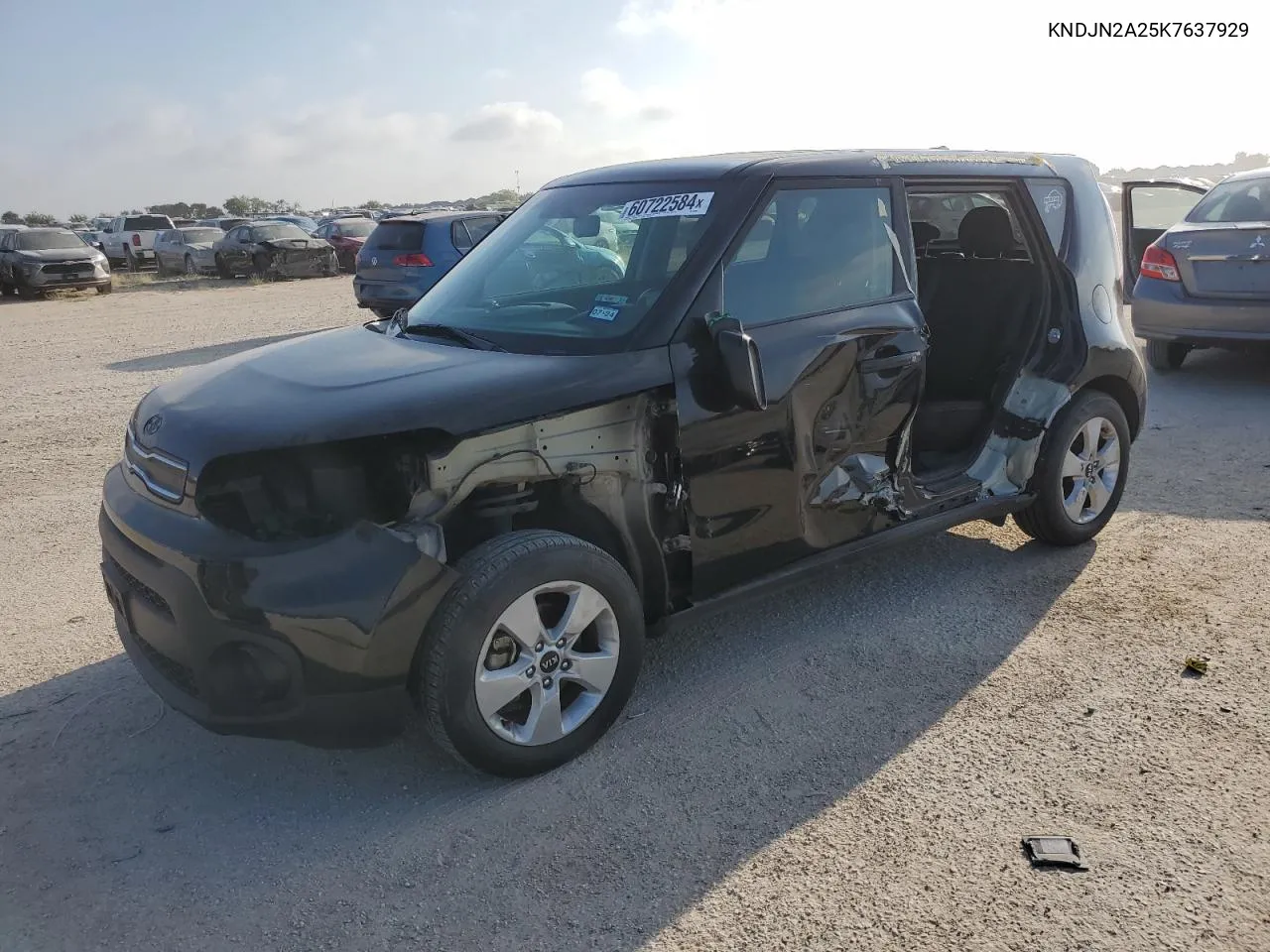 2019 Kia Soul VIN: KNDJN2A25K7637929 Lot: 60722584