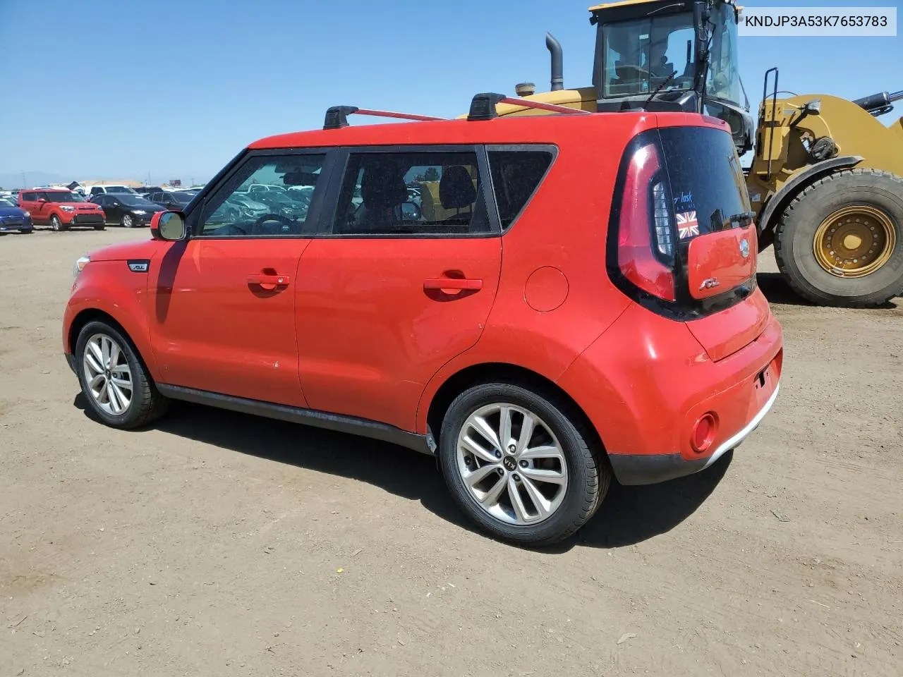 2019 Kia Soul + VIN: KNDJP3A53K7653783 Lot: 61713754