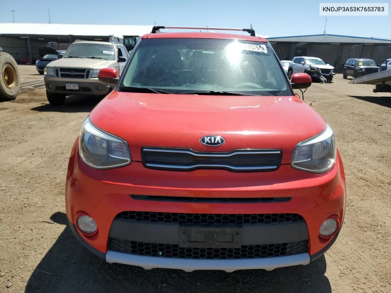 2019 Kia Soul + VIN: KNDJP3A53K7653783 Lot: 61713754