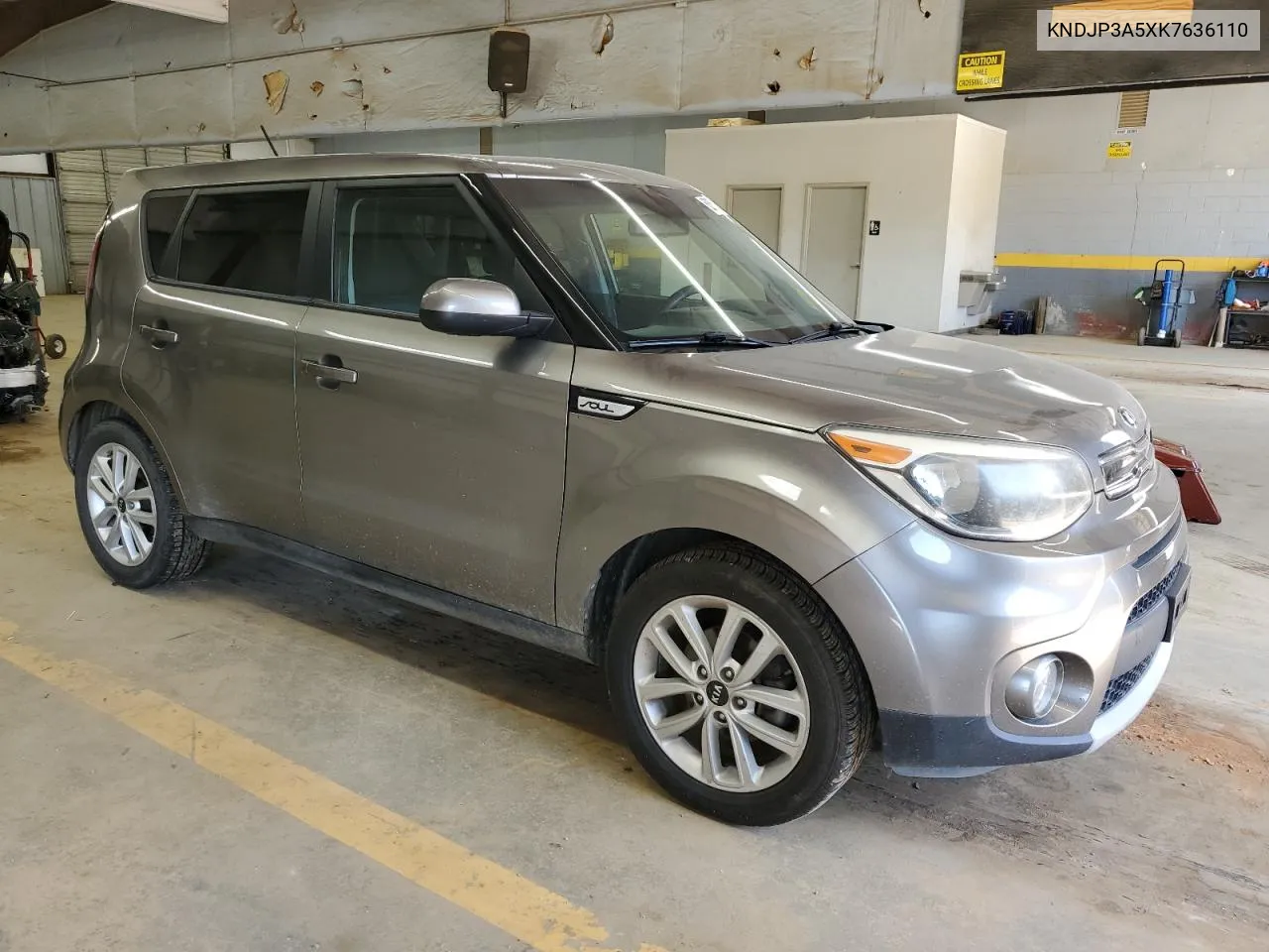 2019 Kia Soul + VIN: KNDJP3A5XK7636110 Lot: 62591354