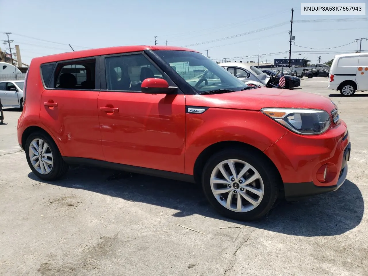 2019 Kia Soul + VIN: KNDJP3A53K7667943 Lot: 63551454