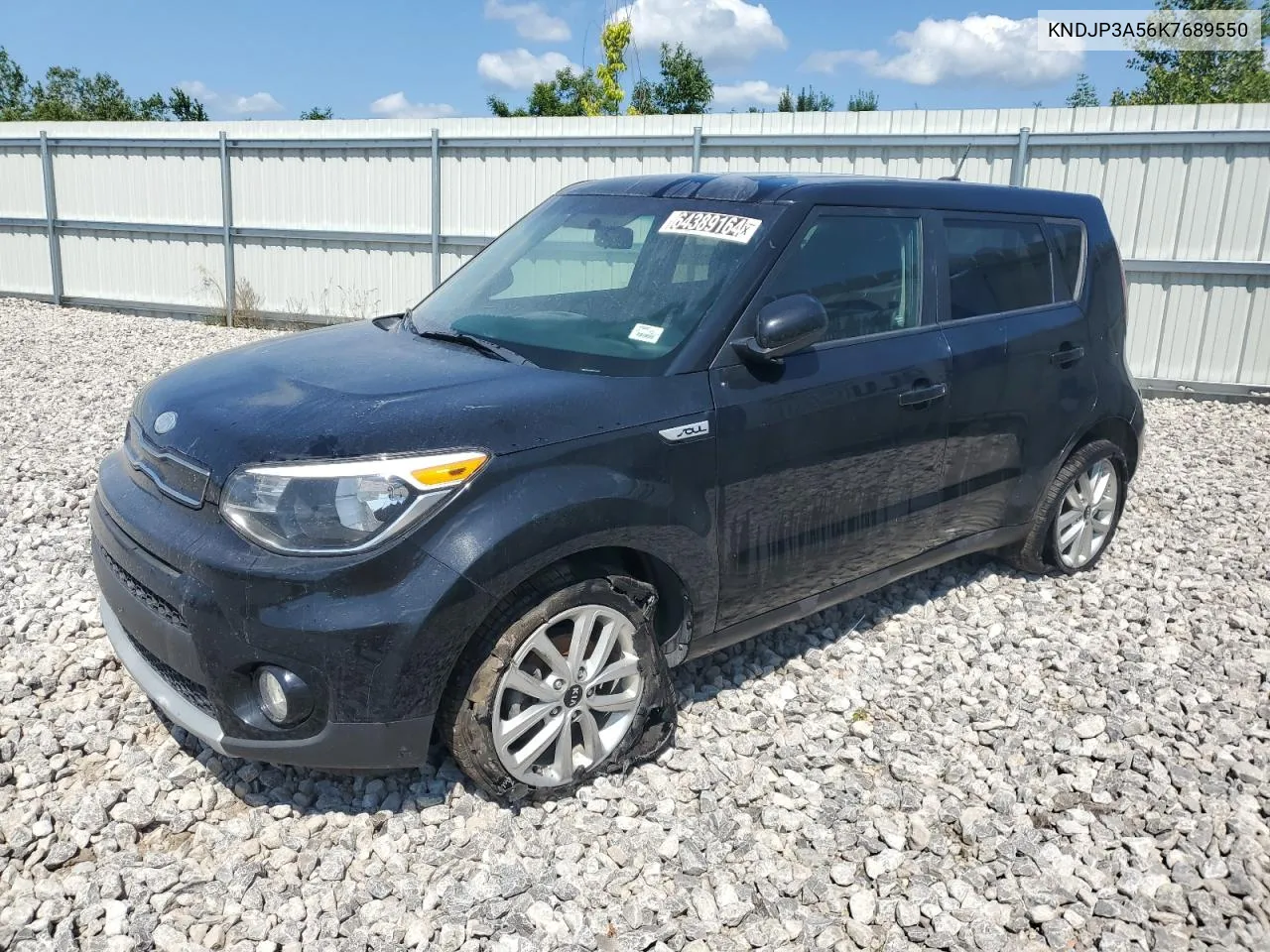 2019 Kia Soul + VIN: KNDJP3A56K7689550 Lot: 64389164