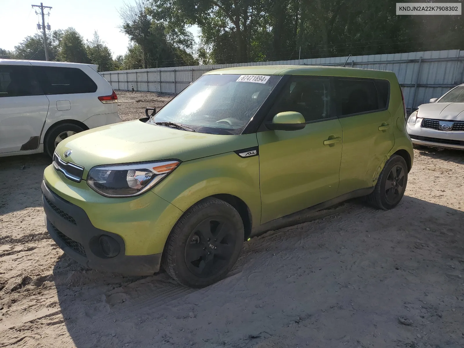 KNDJN2A22K7908302 2019 Kia Soul