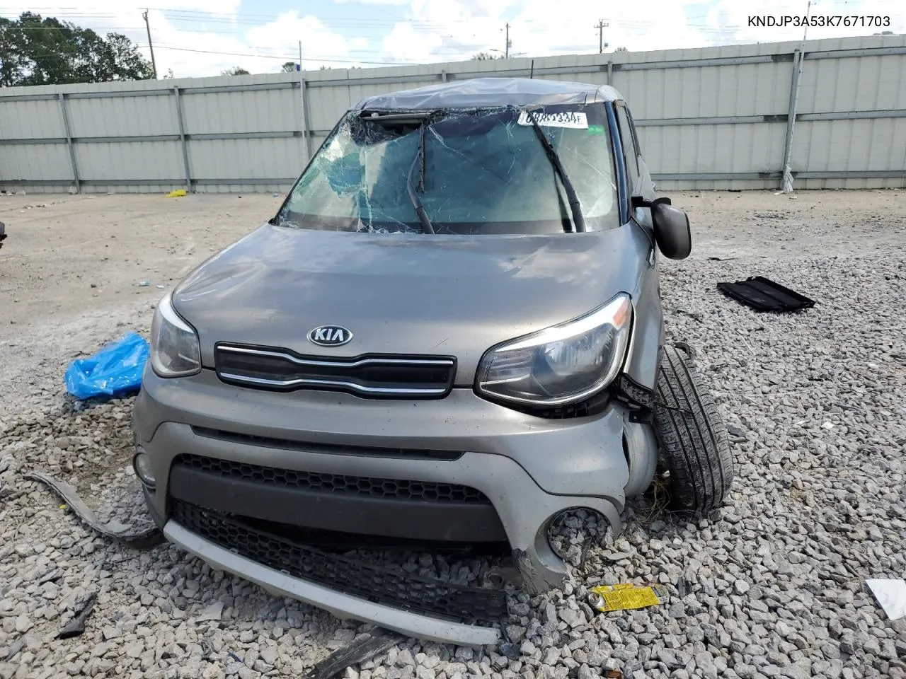 2019 Kia Soul + VIN: KNDJP3A53K7671703 Lot: 68893334