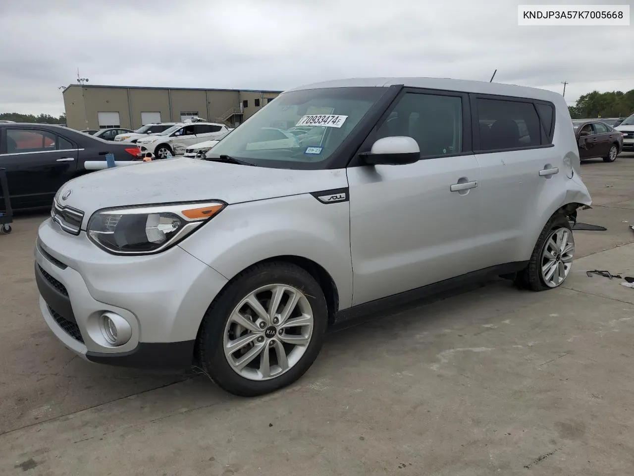 2019 Kia Soul + VIN: KNDJP3A57K7005668 Lot: 70933474